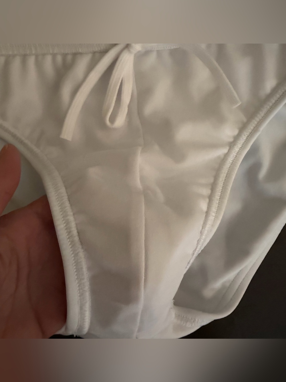 White Speedo Men’s bathing suit Bottoms POWER FLEX 50+ UPF Chlorine Resistant 34 - Picture 9 of 16